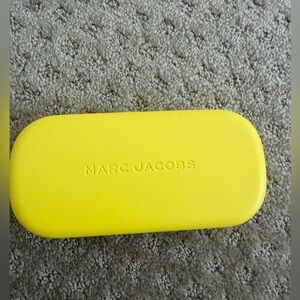 Marc Jacobs Yellow Eyewear/Accessory Case with Embossed Logo